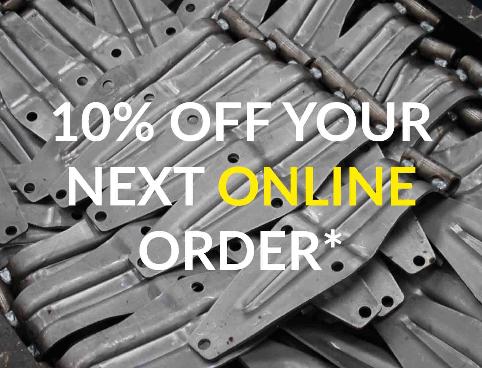 10% off your next order