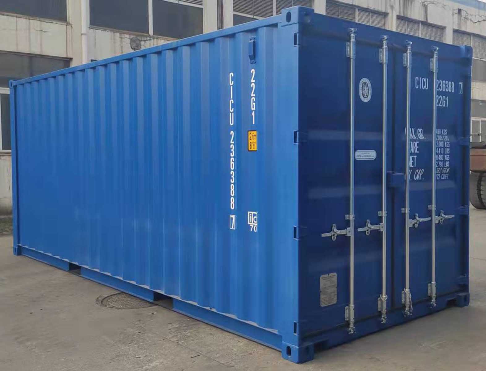 Outside view of a CIMC 20' General Purpose Container