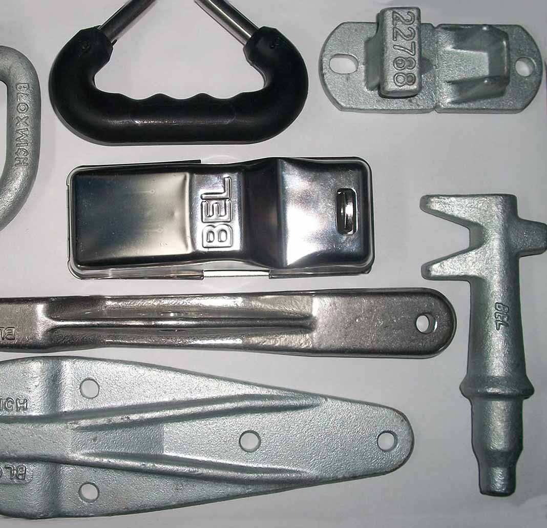 bloxwich part numbers post image showing part numbers and names forged, etched and moulded into products