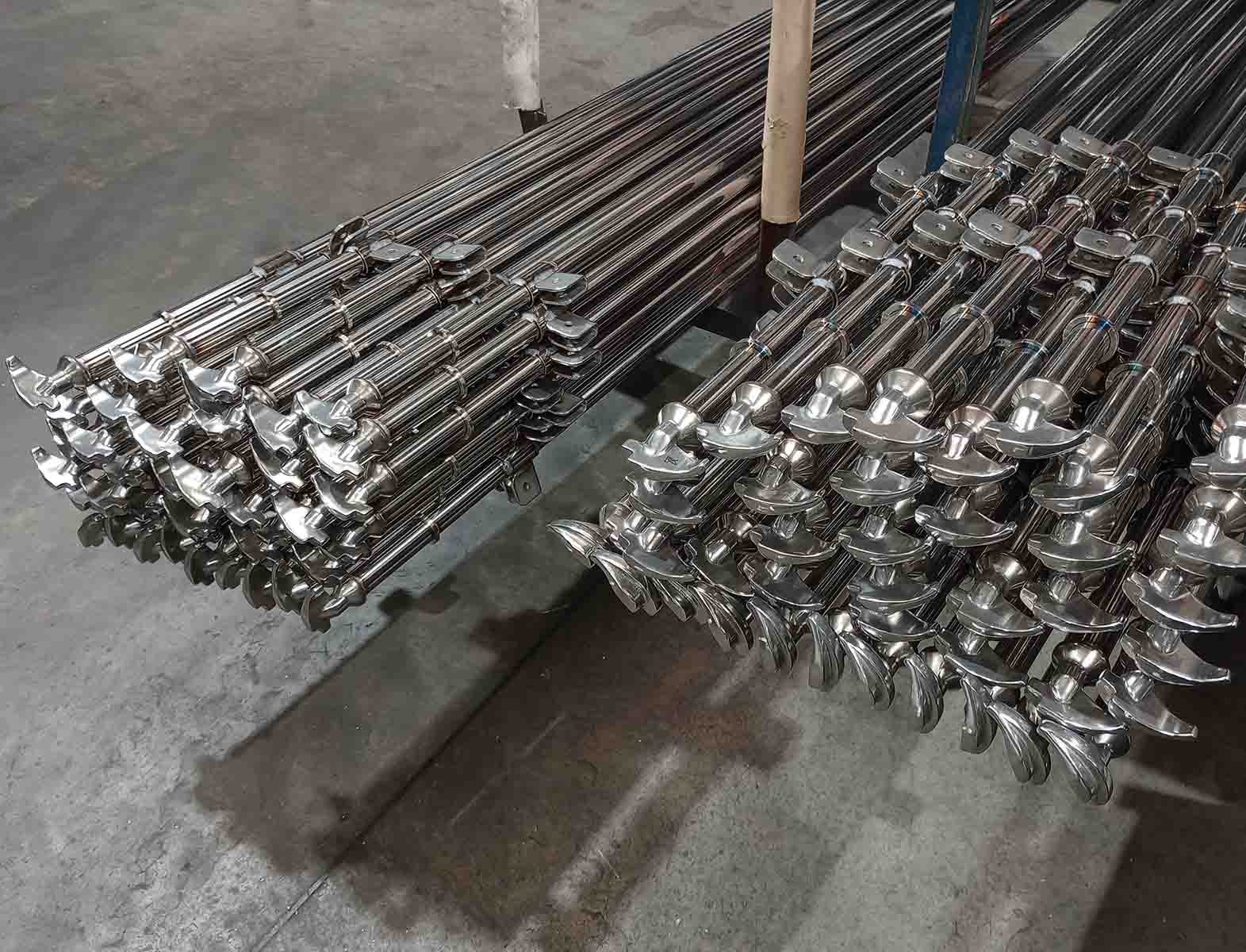 BS3566 left and right rods ready to be polished