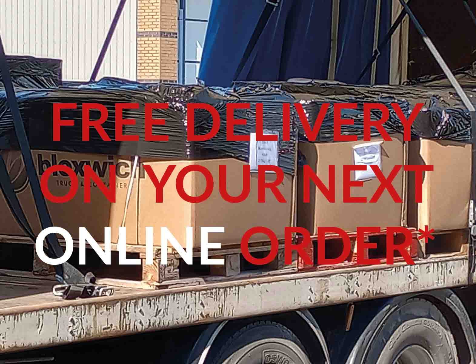 Free delivery on your next order