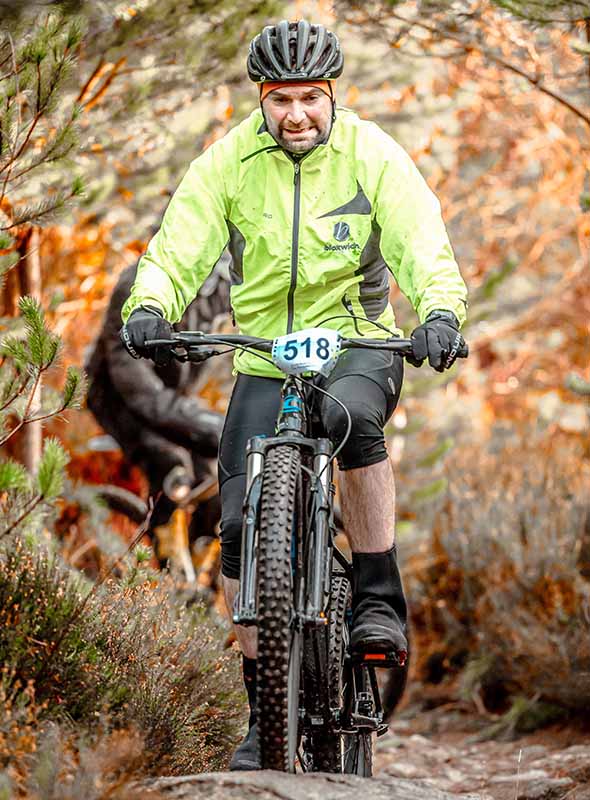 Scott in action at the Strathpuffer